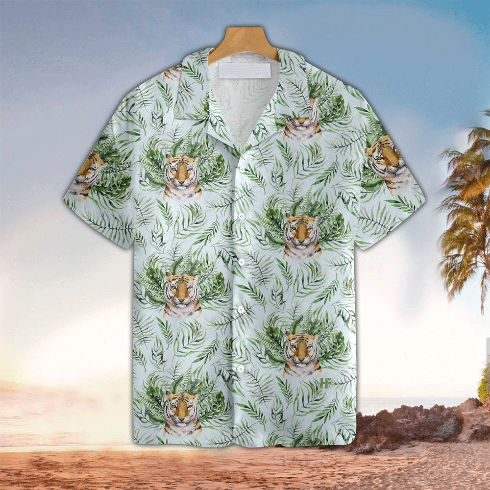 Tiger Aloha Shirt Hawaiian Shirt For Tiger Lovers Shirt for Men and Women