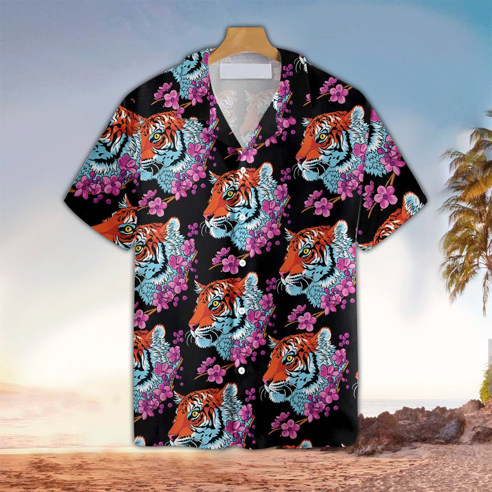 Tiger Aloha Shirt Hawaiian Shirt For Tiger Lovers Shirt for Men and Women