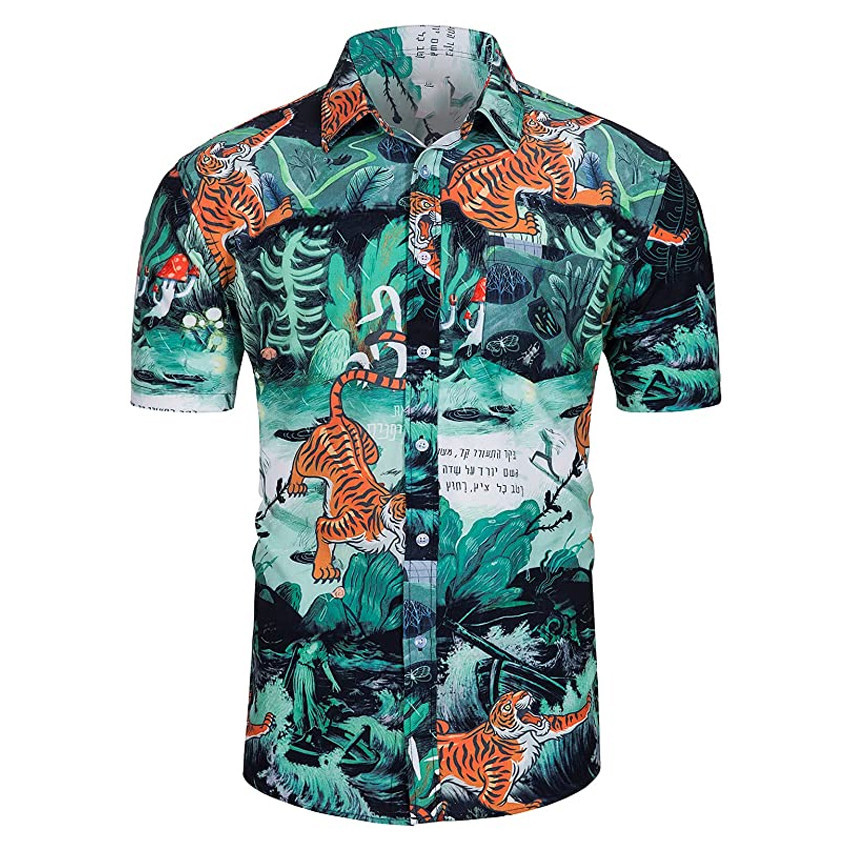 Tiger Aloha Shirt Hawaiian Shirt For Tiger Lovers Shirt for Men and Women