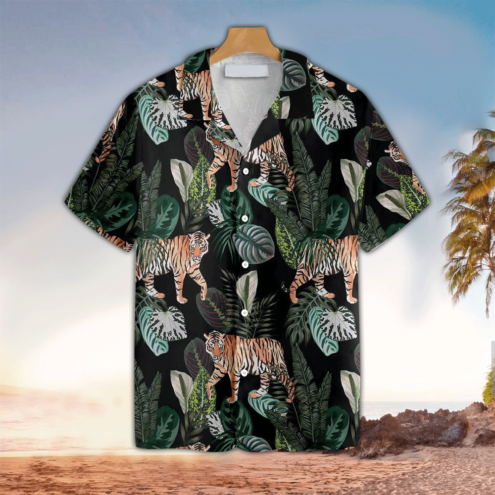 Tiger Aloha Shirt Hawaiian Shirt For Tiger Lovers Shirt for Men and Women