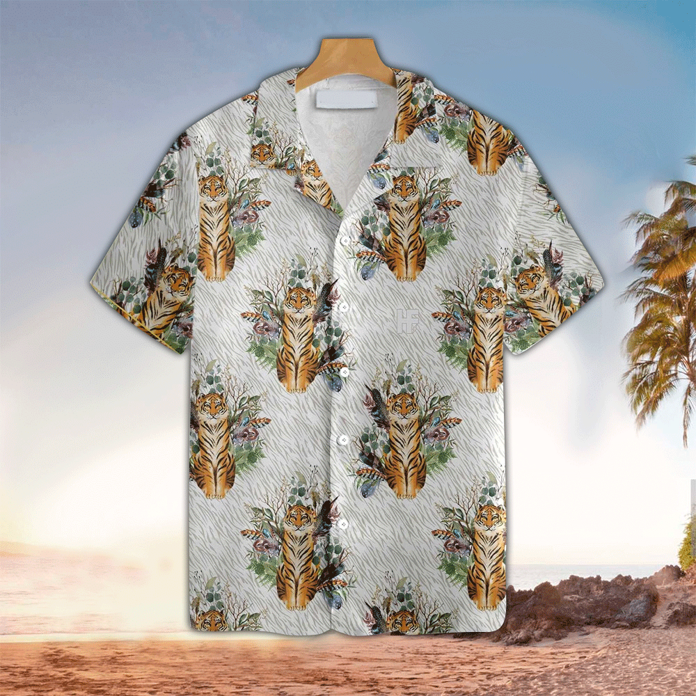 Tiger Aloha Shirt Hawaiian Shirt For Tiger Lovers Shirt for Men and Women