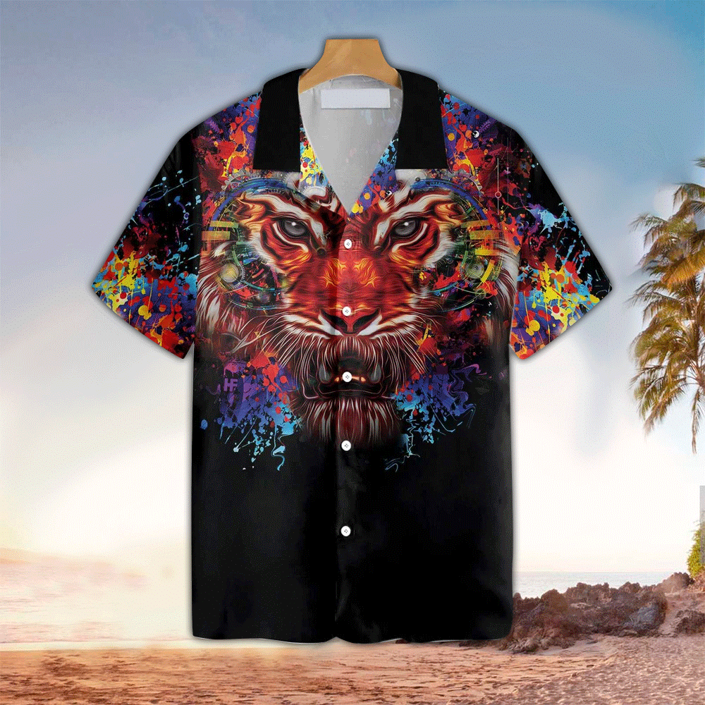 Tiger Aloha Shirt Hawaiian Shirt For Tiger Lovers Shirt for Men and Women