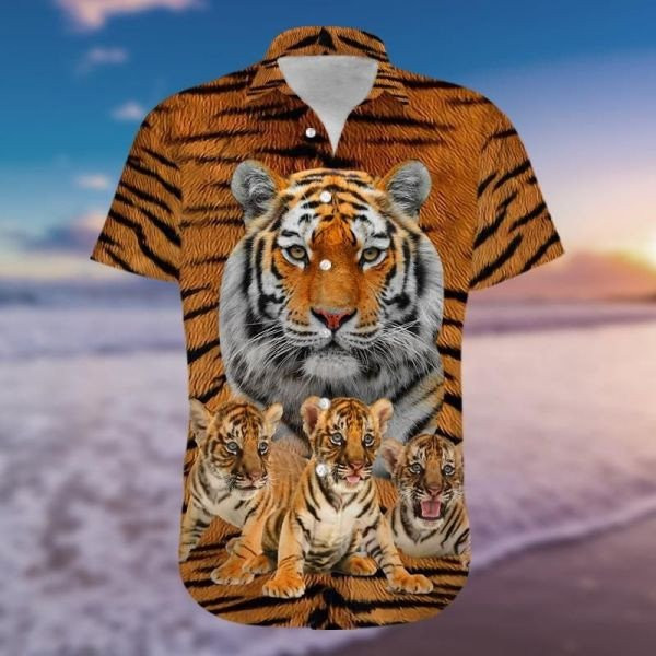 Tiger Hawaiian Aloha Shirts Summer Aloha Shirt