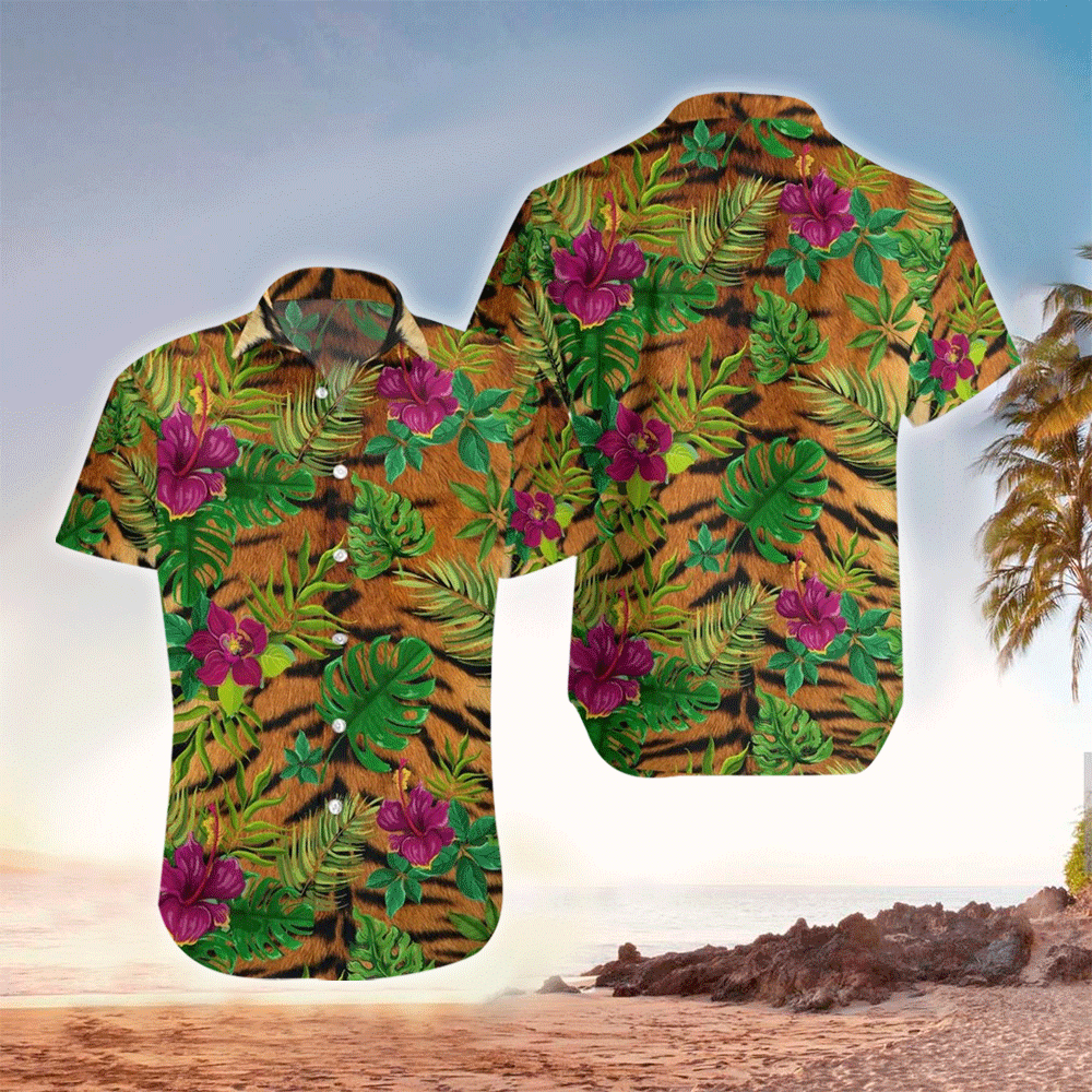 Tiger Hawaiian Shirt Mens Hawaiian Shirt For Tiger Lover Shirt for Men and Women