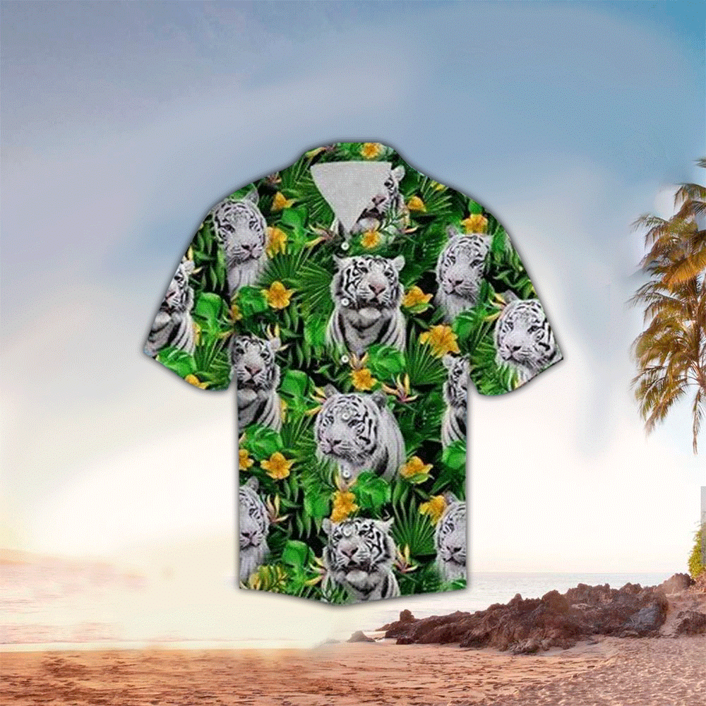 Tiger Hawaiian Shirt Perfect Gift Ideas For Tiger Lover Summer Aloha Shirt