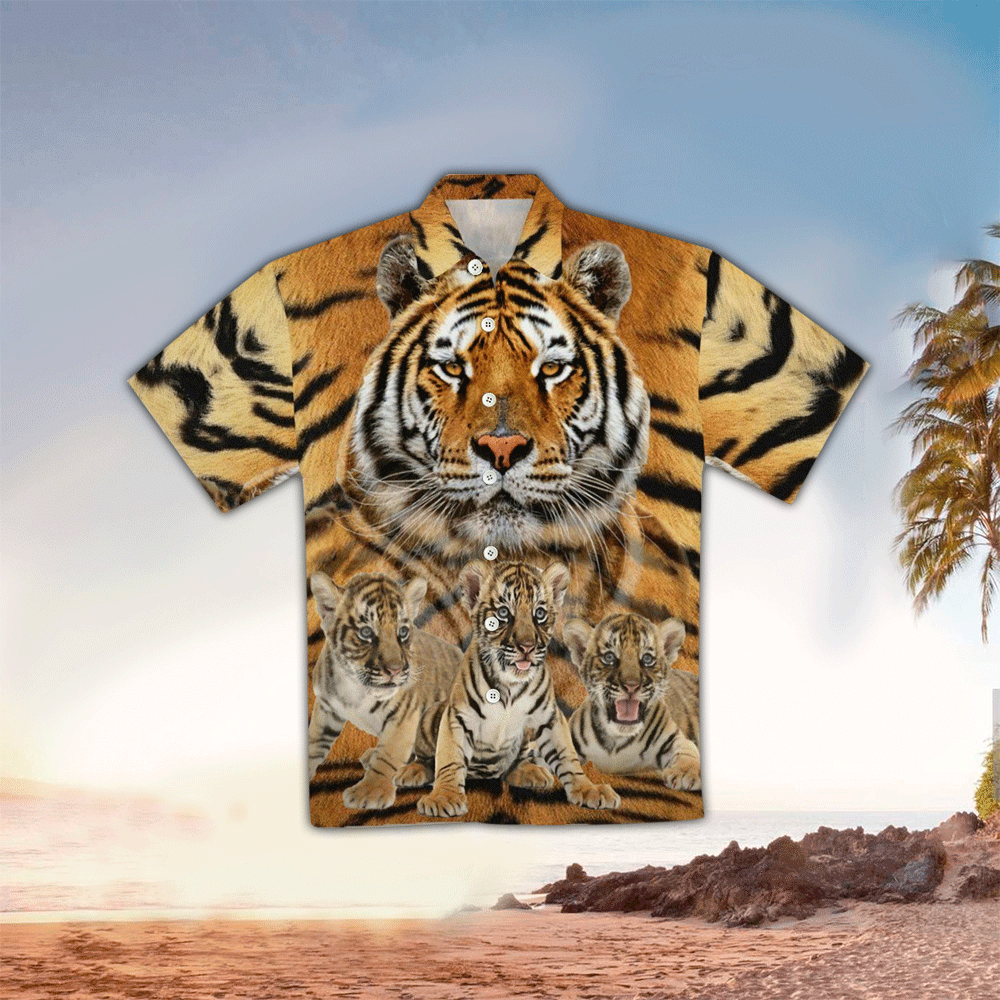 Tiger Hawaiian Shirt Perfect Tiger Clothing Shirt for Men and Women