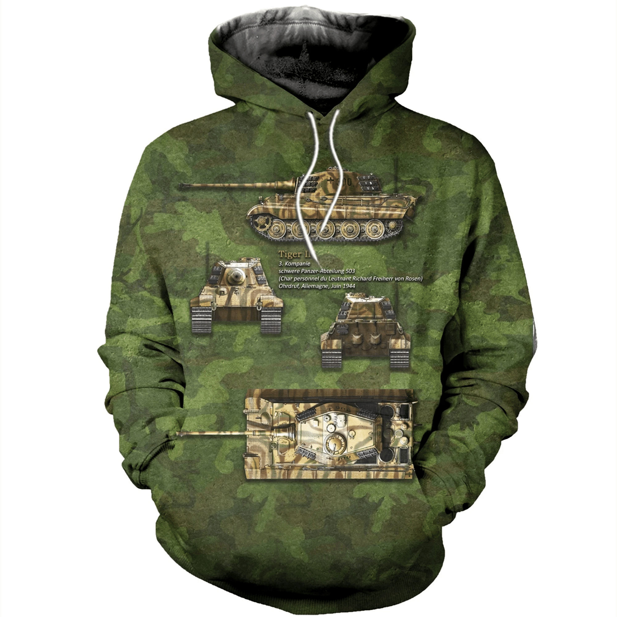 Tiger II Tank 3D All Over Print | Hoodie | For Men & Women | Fu