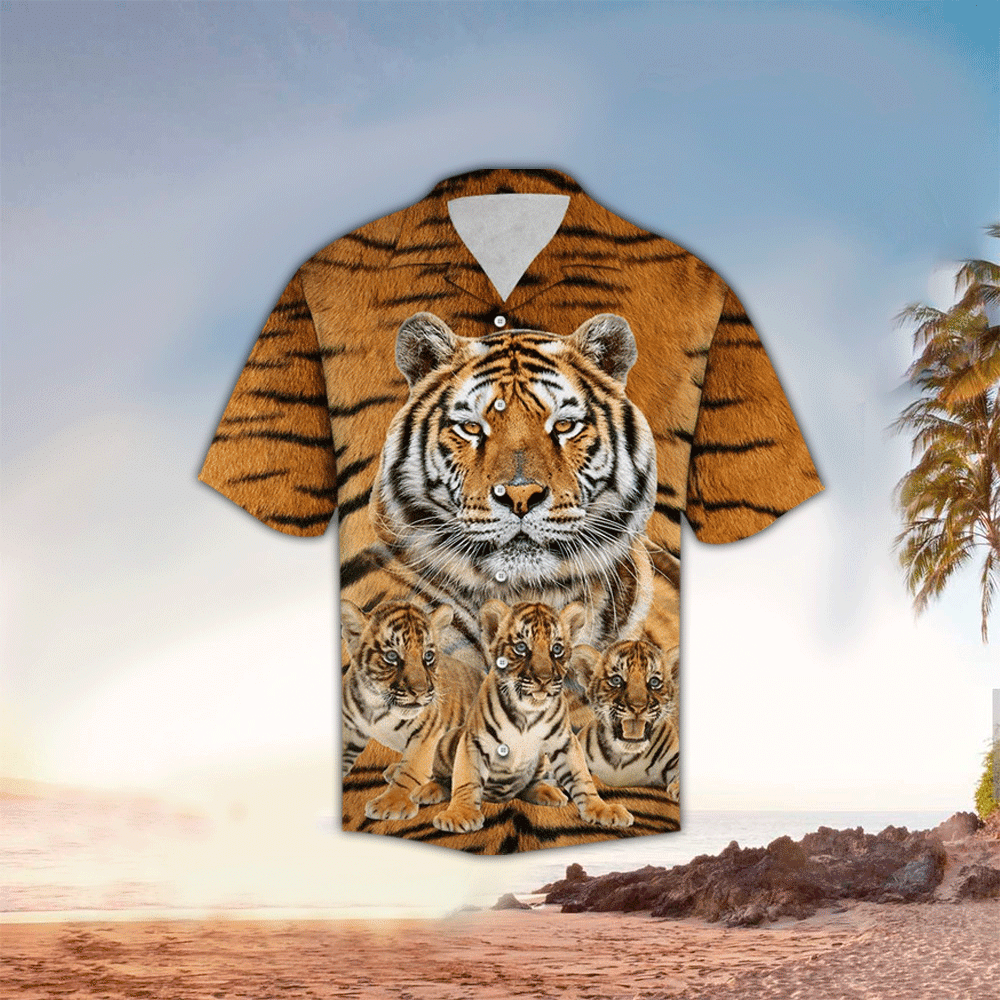 Tiger Shirt Tiger Clothing For Tiger Lovers Summer Aloha Shirt