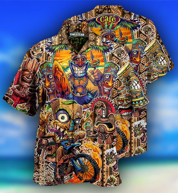 Tiki Aloha All Day Every Day Limited Edition - Hawaiian Shirt - Hawaiian Shirt For Men