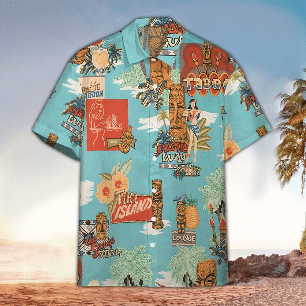 Tiki Aloha Shirt Hawaiian Shirt For Tiki Lovers Shirt For Men and Women