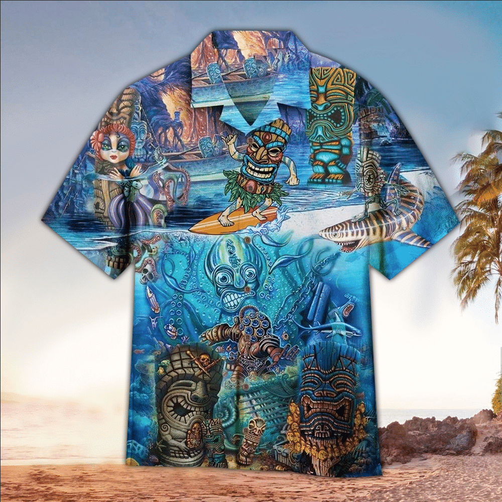 Tiki Aloha Shirt Perfect Hawaiian Shirt For Tiki Lover Shirt For Men and Women