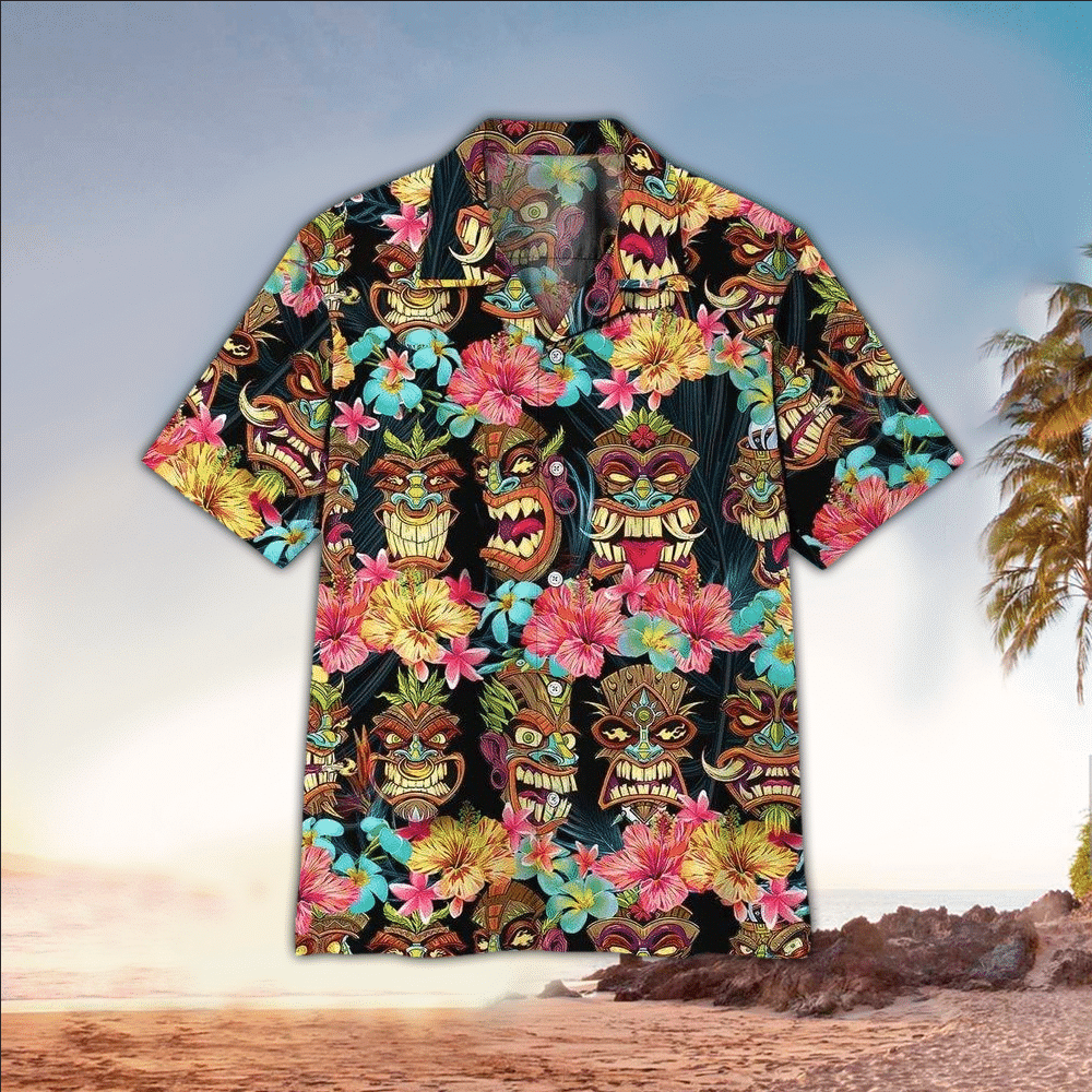 Tiki Apparel Tiki Button Up Shirt For Men and Women