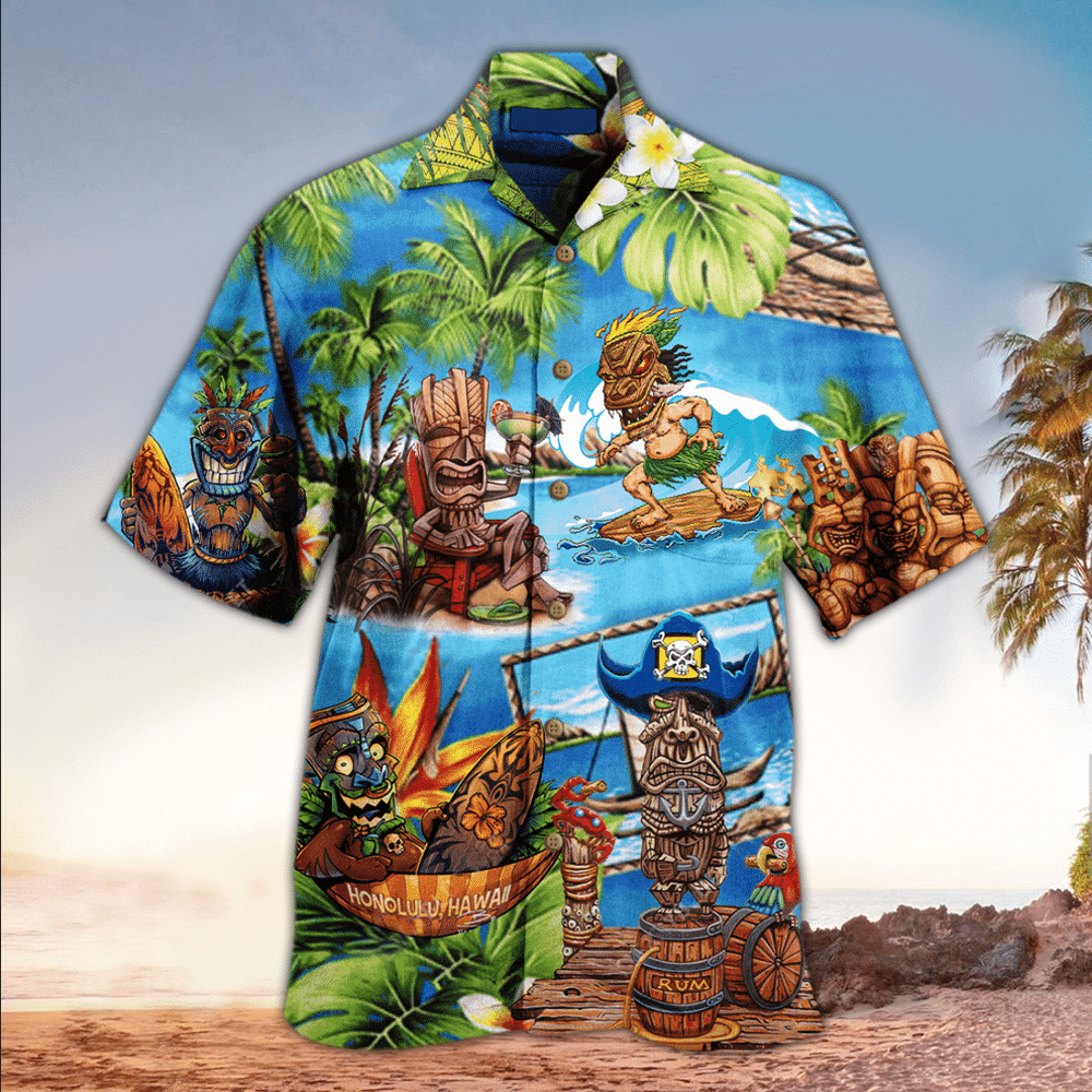 Tiki Hawaiian Shirt Perfect Tiki Clothing Shirt For Men and Women