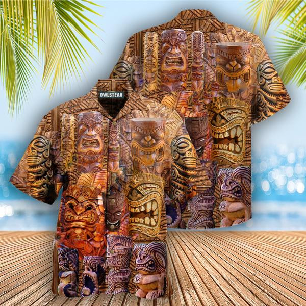 Tiki If Found Please Return To Hawaii Tiki Sculpture Edition - Hawaiian Shirt - Hawaiian Shirt For Men