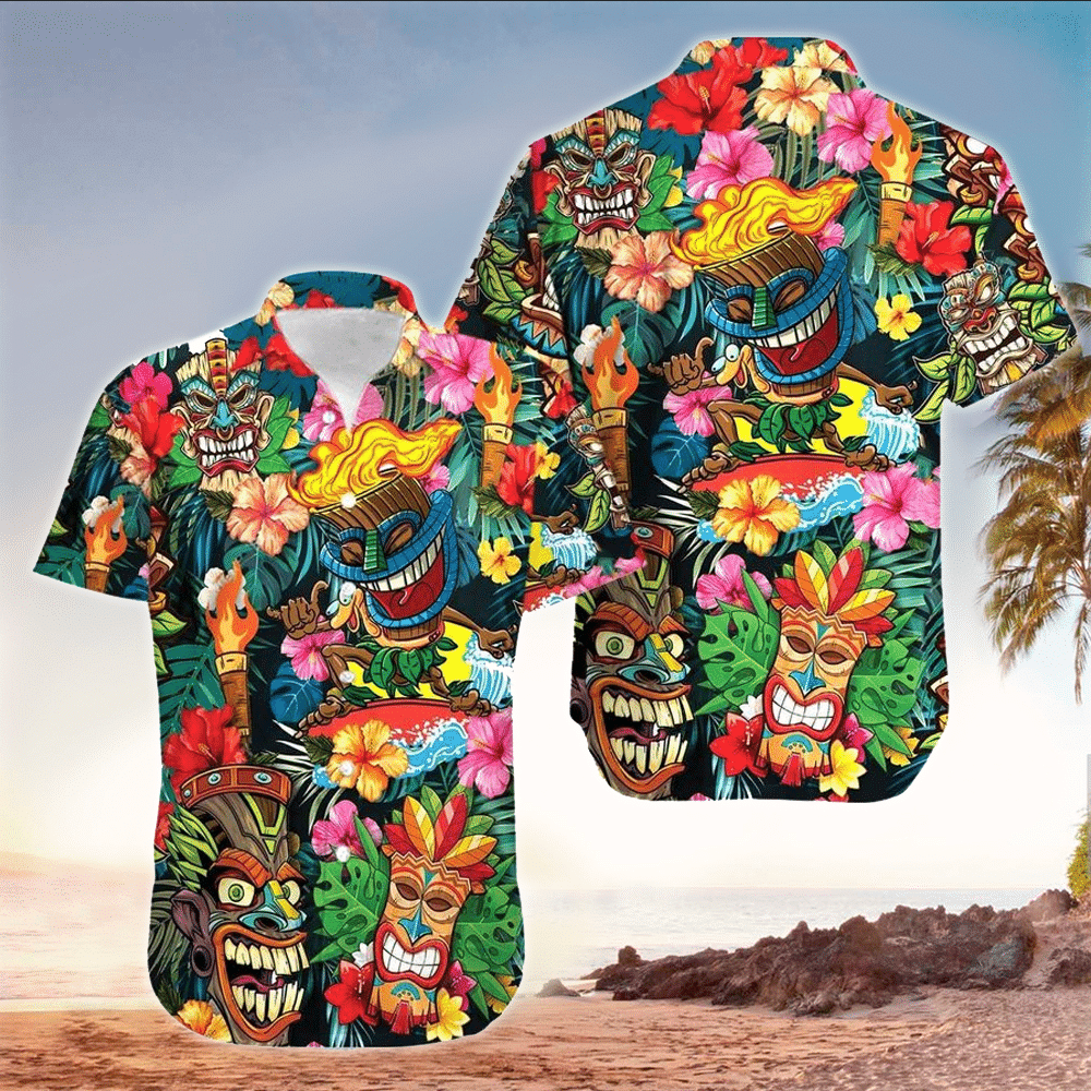 Tiki Shirt Hawaiian Shirt For Tiki Lovers Shirt For Men and Women