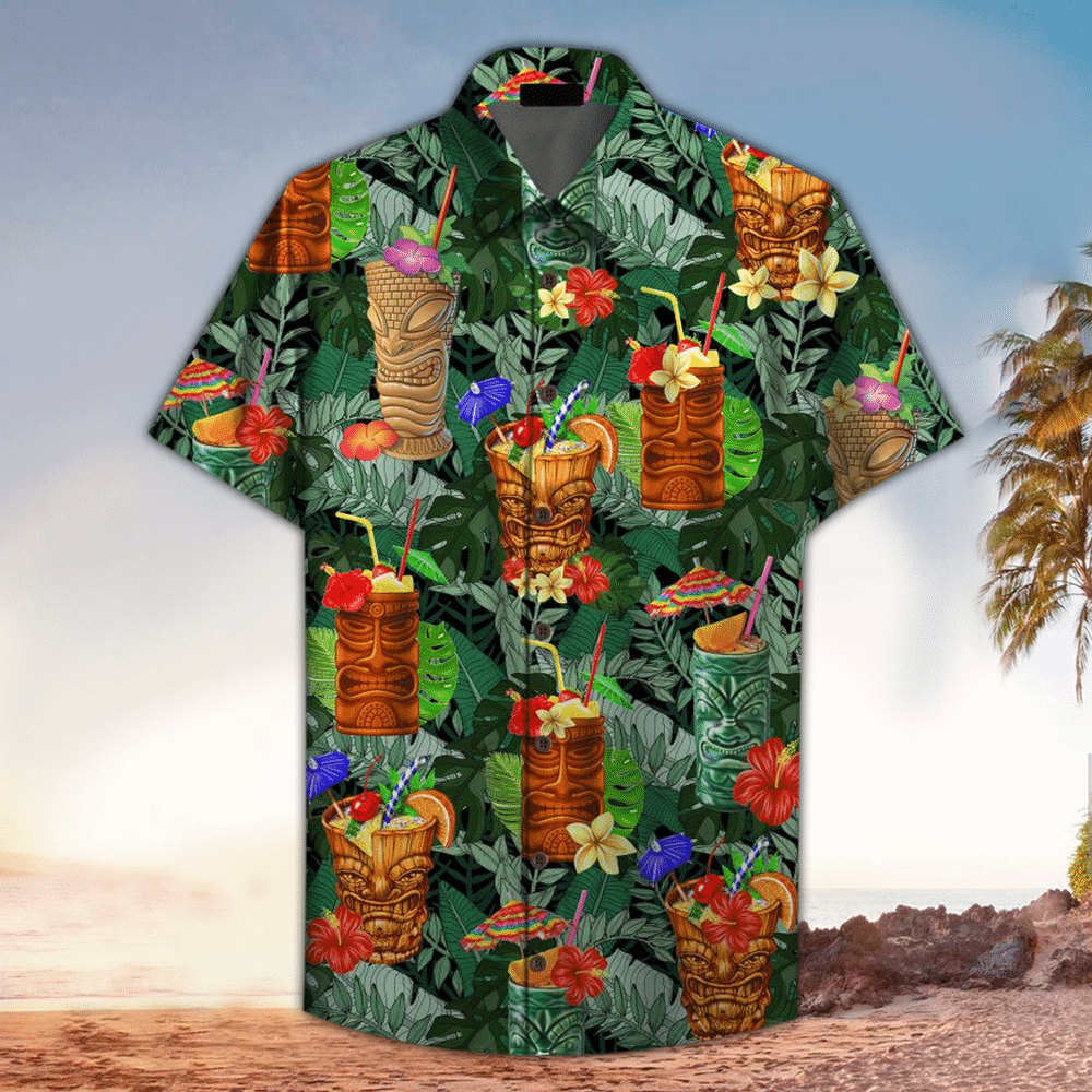 Tiki Shirt Hawaiian Shirt For Tiki Lovers Shirt For Men and Women