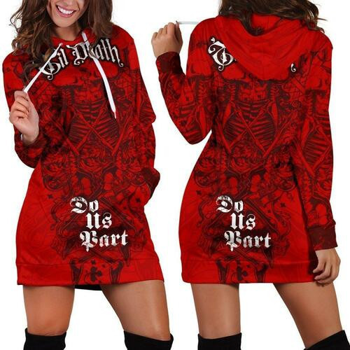 Til Death Womens Hoodie Dress Sweater Dress Sweatshirt Dress 3d All Over Print For Women Hoodie