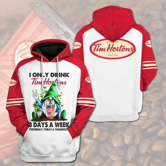 Tim Hortons St Patrick Days 3D Hoodie