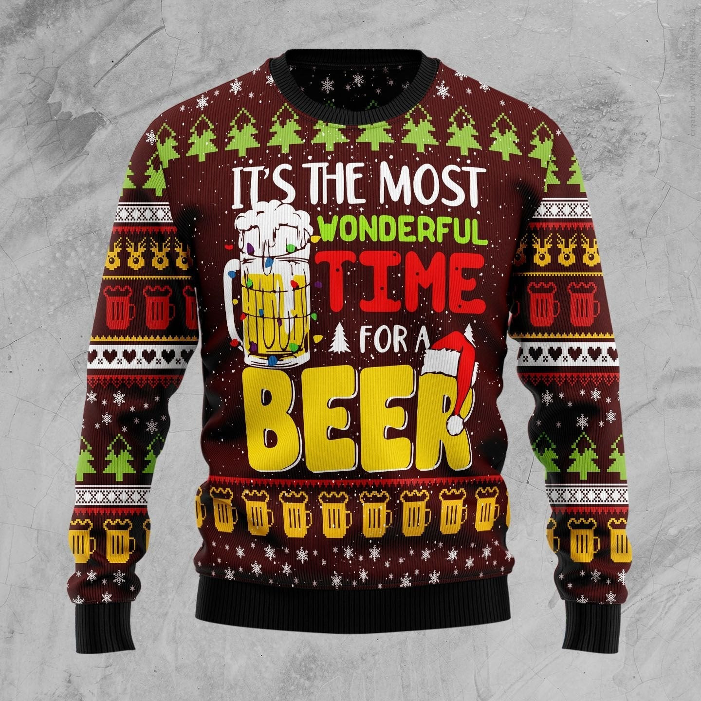 Time For Beer Ugly Christmas Sweater Ugly Sweater For Men Women