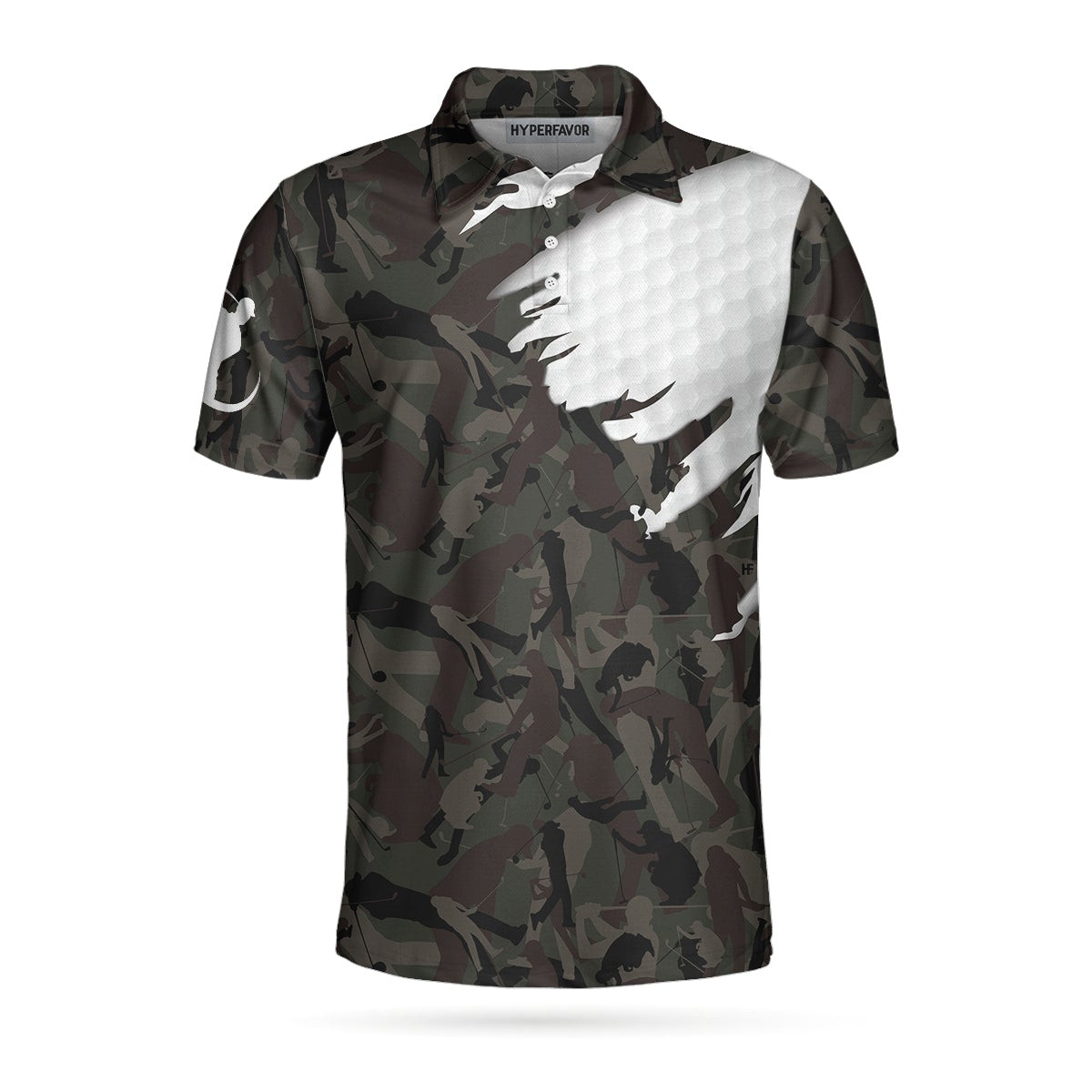 Time Spent On Golf Course Polo Shirt Camouflage Golf Shirt With Sayings Best Golf Shirt For Men