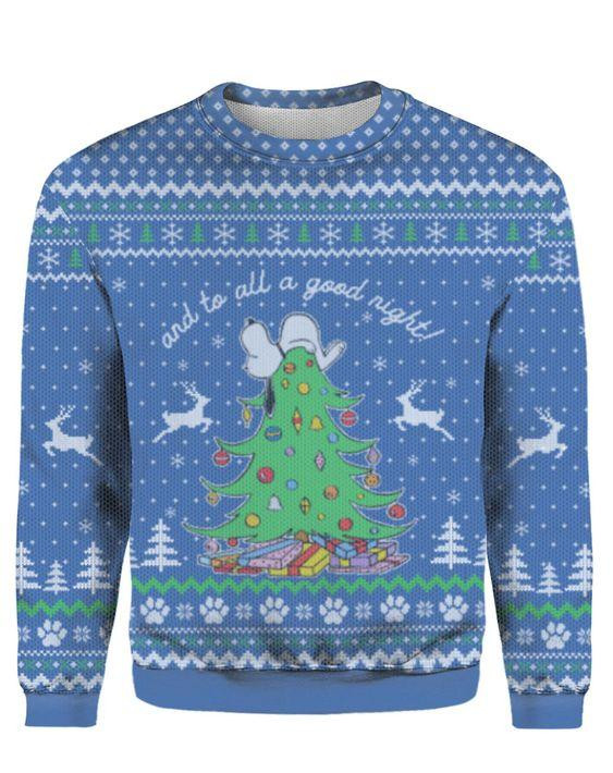 To All A Good Night Ugly Christmas Sweater Ugly Sweater For Men Women