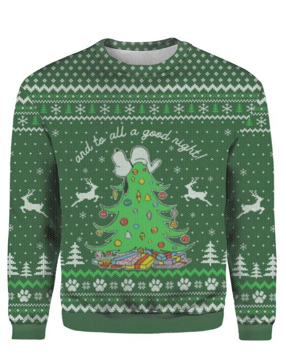 To All A Good Night Ugly Christmas Sweater Ugly Sweater For Men Women