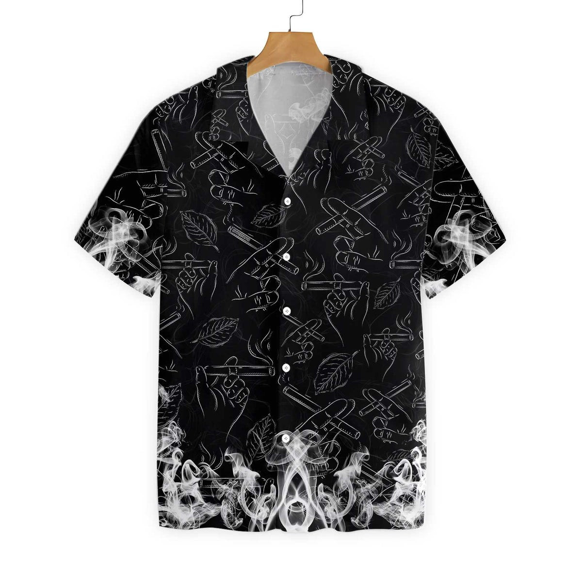 Tobacco Seamless Pattern Custom Hawaiian Shirt