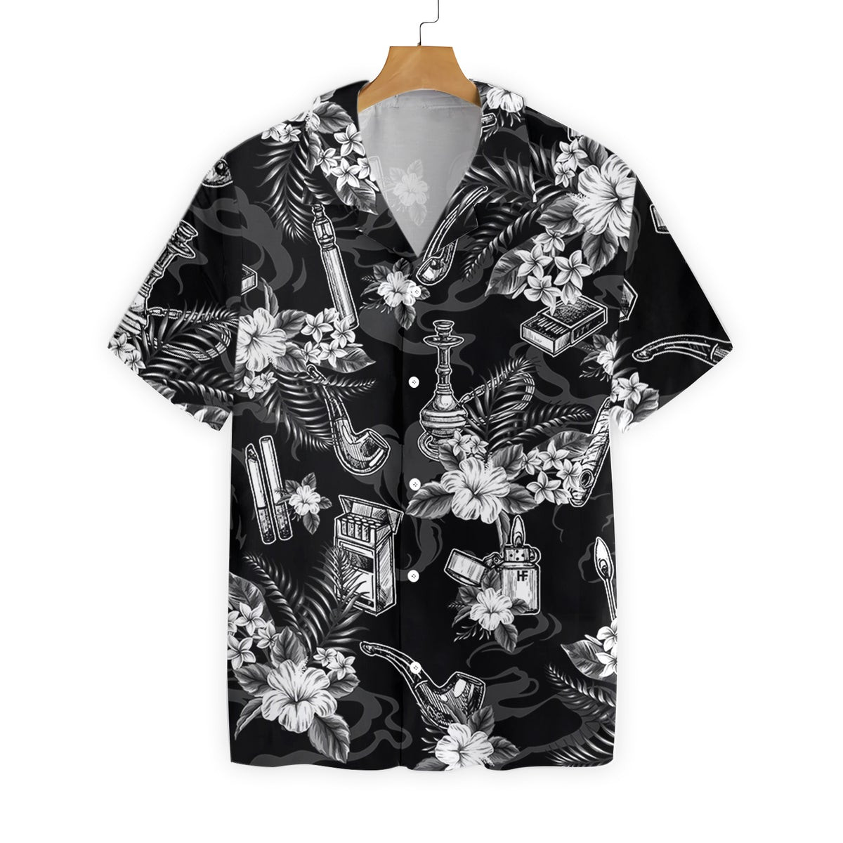 Tobacco Seamless Pattern Hawaiian shirt