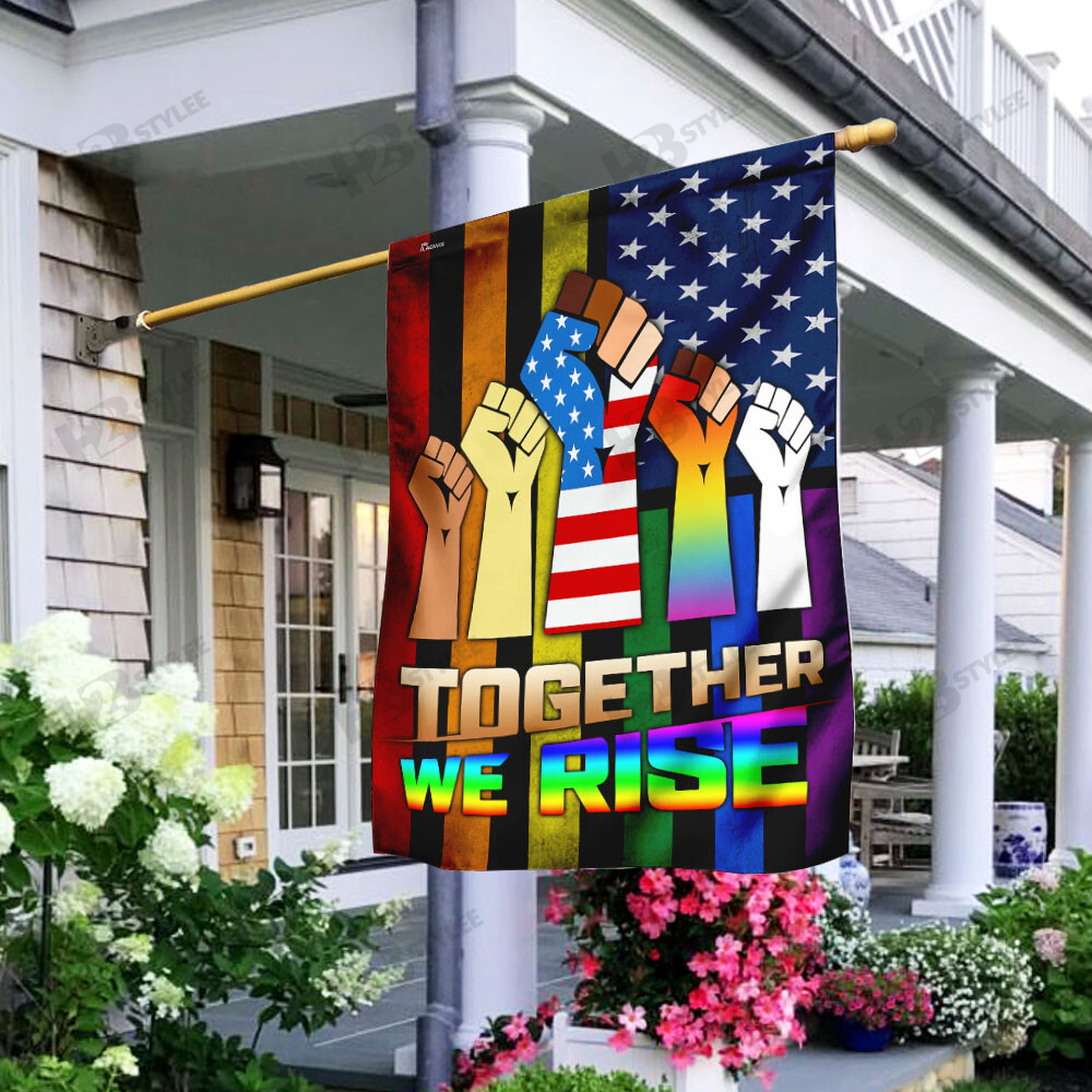 Together We Rise Flag Garden Flag House Flag