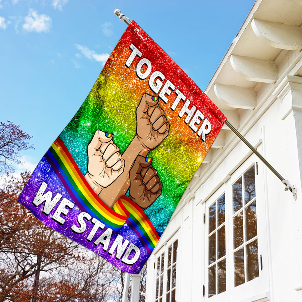 Together We Stand LGBT Flag Diversity Flag Pride Gay Pride Lesbian Flag