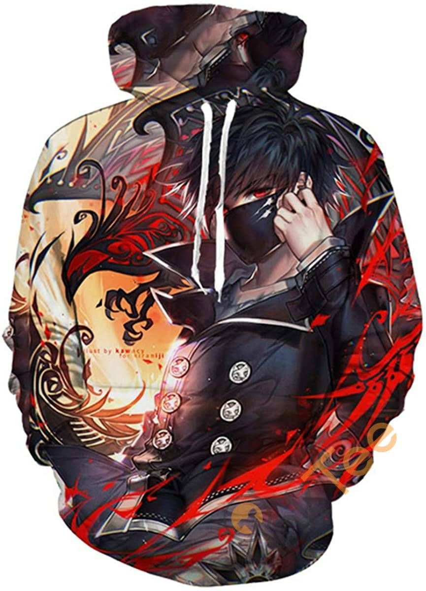 Tokyo Ghoul Print Pullover With Front Pocket Sku101 Hoodie 3D All Over Print