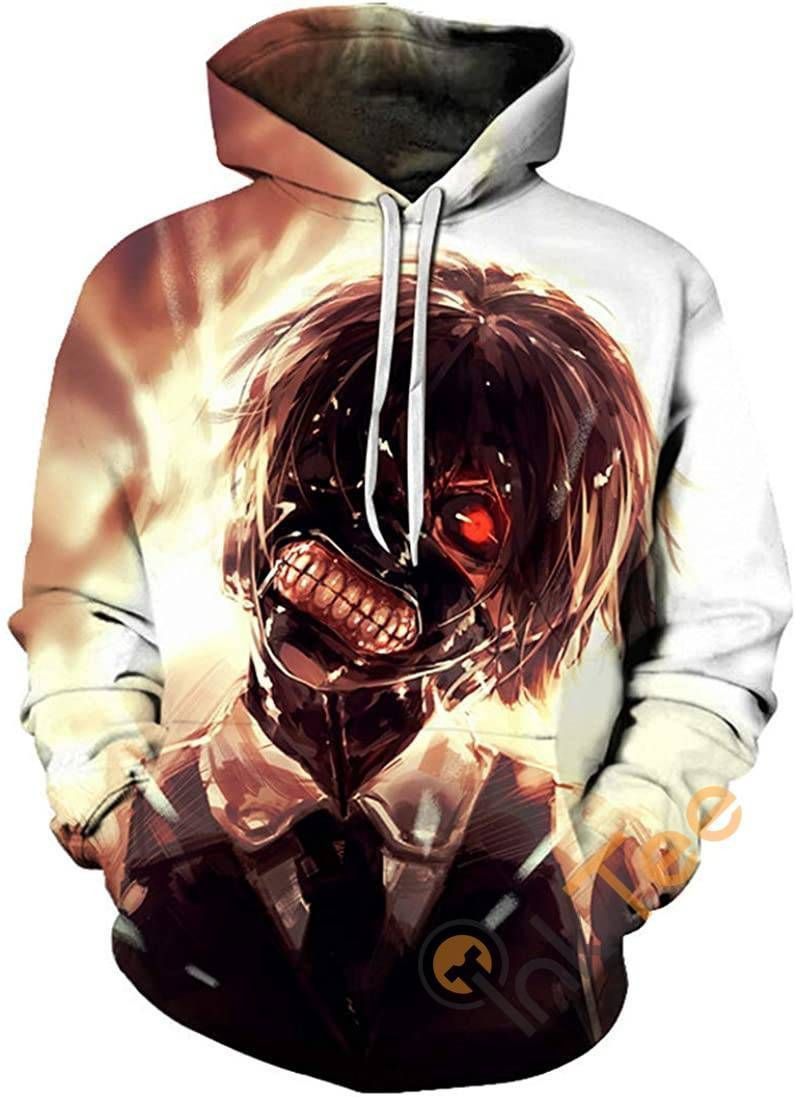 Tokyo Ghoul Print Pullover With Front Pocket Sku87 Hoodie 3D All Over Print
