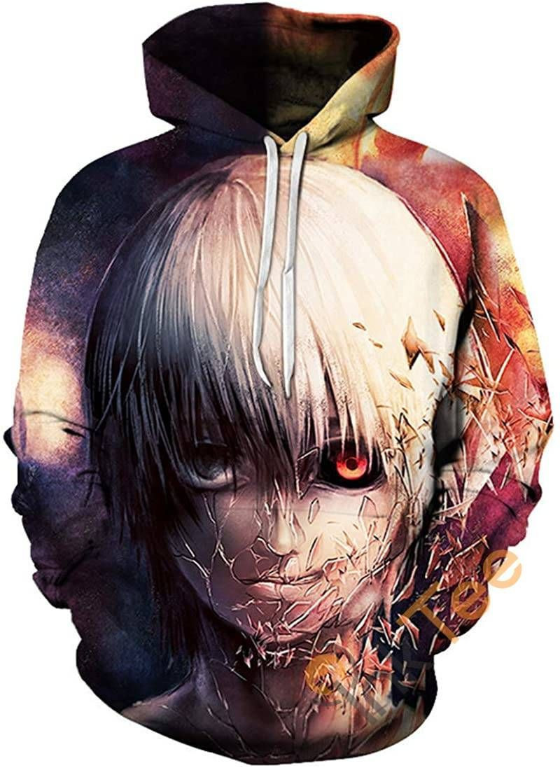 Tokyo Ghoul Print Pullover With Front Pocket Sku89 Hoodie 3D All Over Print