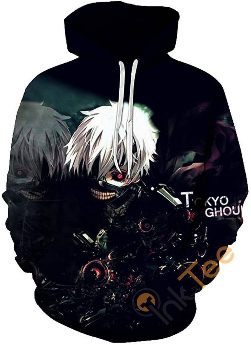 Tokyo Ghoul Print Pullover With Front Pocket Sku94 Hoodie 3D All Over Print