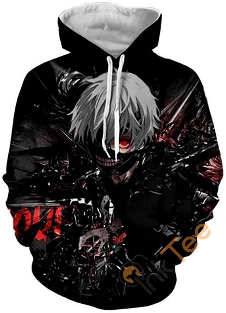 Tokyo Ghoul Print Pullover With Front Pocket Sku95 Hoodie 3D All Over Print