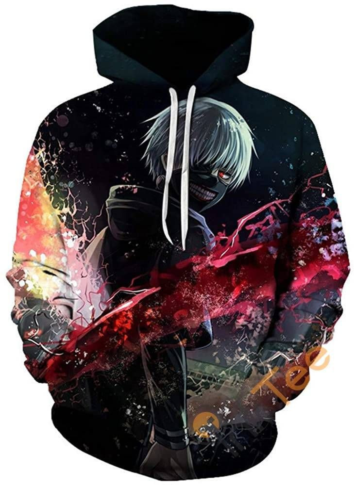 Tokyo Ghoul Print Pullover With Front Pocket Sku97 Hoodie 3D All Over Print