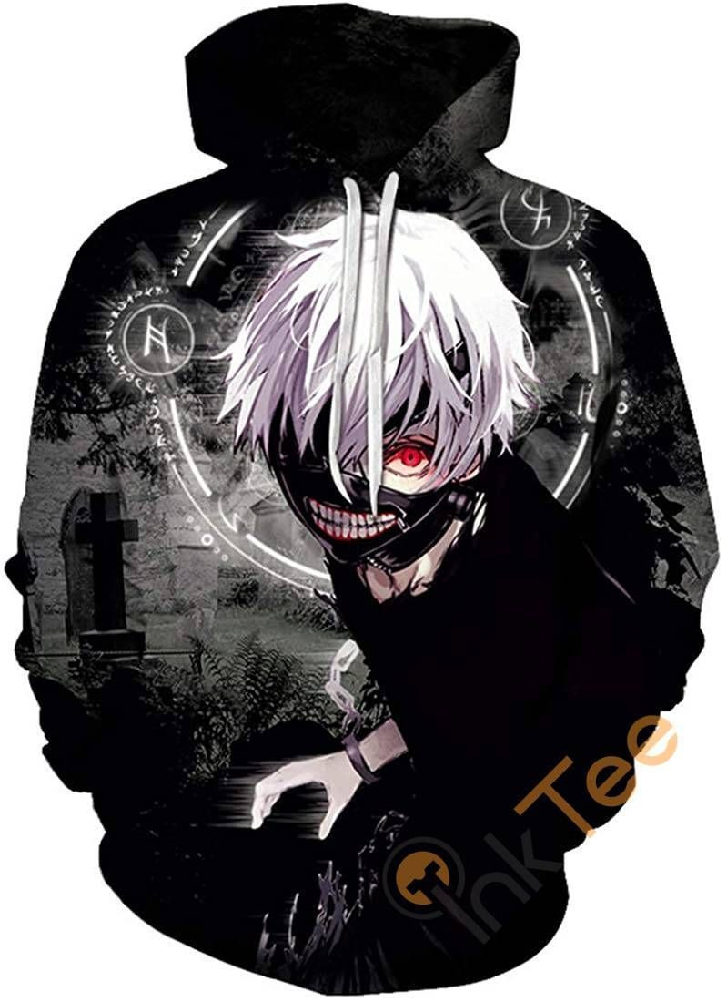 Tokyo Ghoul Print Pullover With Front Pocket Sku99 Hoodie 3D All Over Print