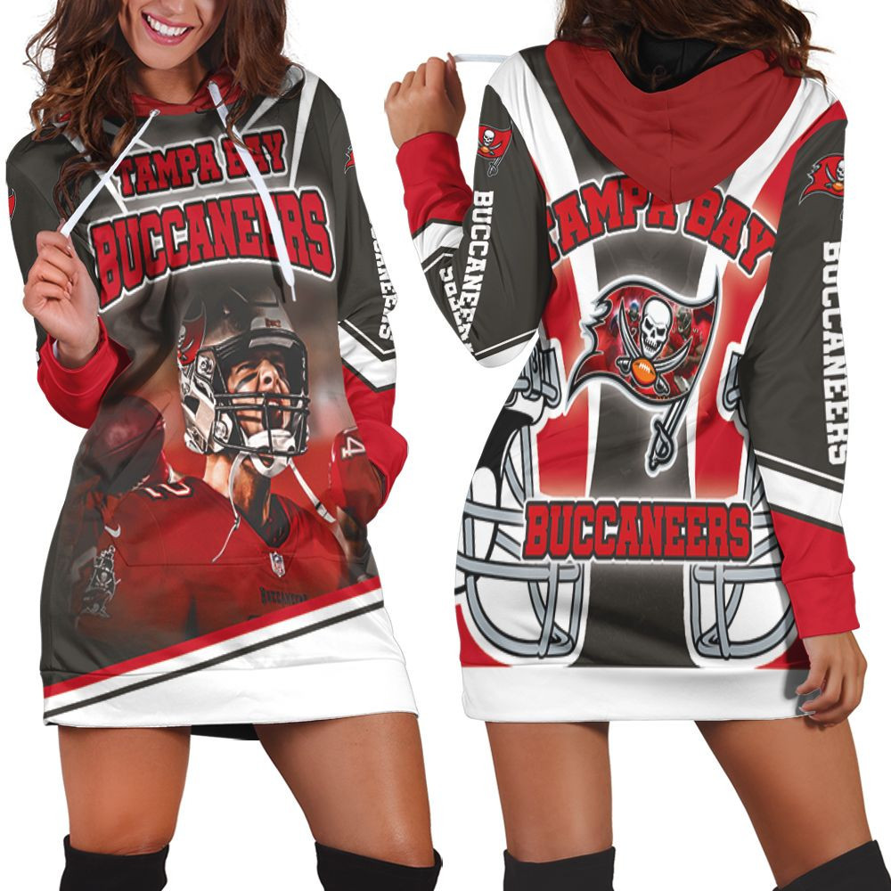 Tom Brady 12 Nfc South Division Tampa Bay Buccaneers Super Bowl 2021 Hoodie Dress Sweater Dress Sweatshirt Dress