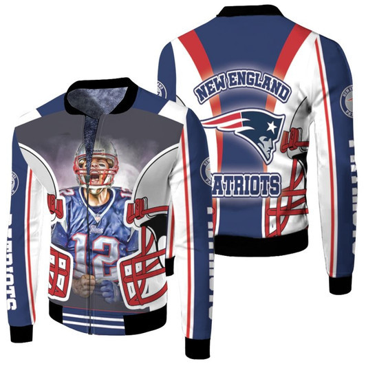 Tom Brady New England Patriots The Best Player Fleece Bomber Jacket