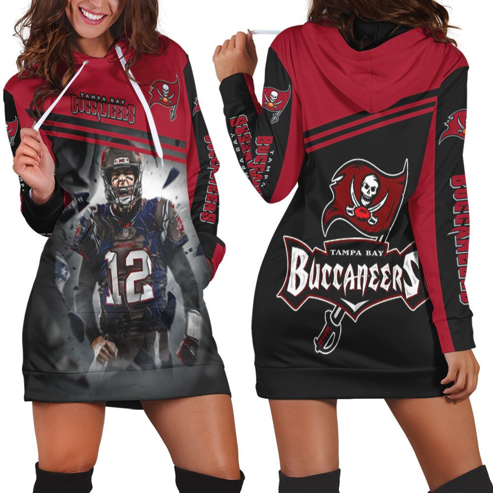 Tom Brady Tampa Bay Buccaneers Super Bowl 2021 Nfc South Division Champions Hoodie Dress Sweater Dress Sweatshirt Dress