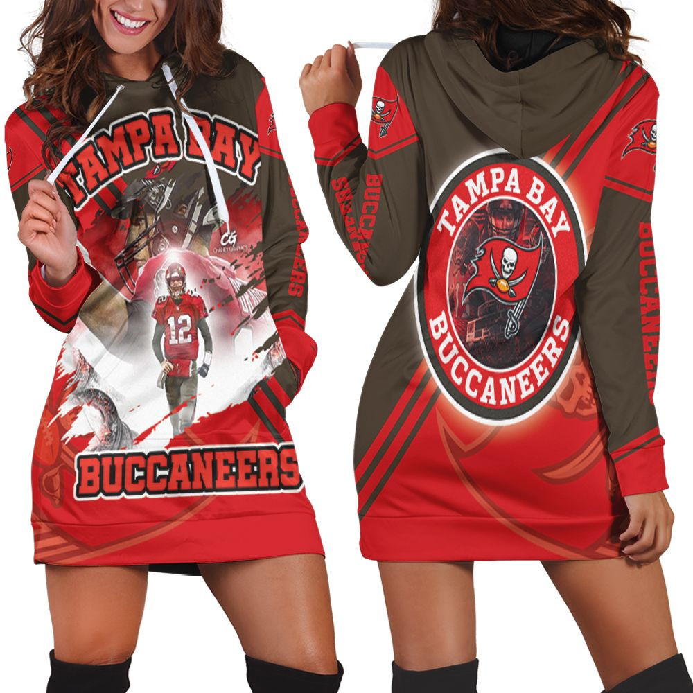 Tom Brady Tampa Bay Buccaneers Superbowl Champions Hoodie Dress Sweater Dress Sweatshirt Dress