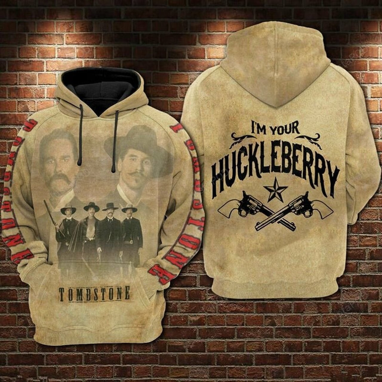 Tombstone Im Your Huckleberry 3d All Over Print Hoodie