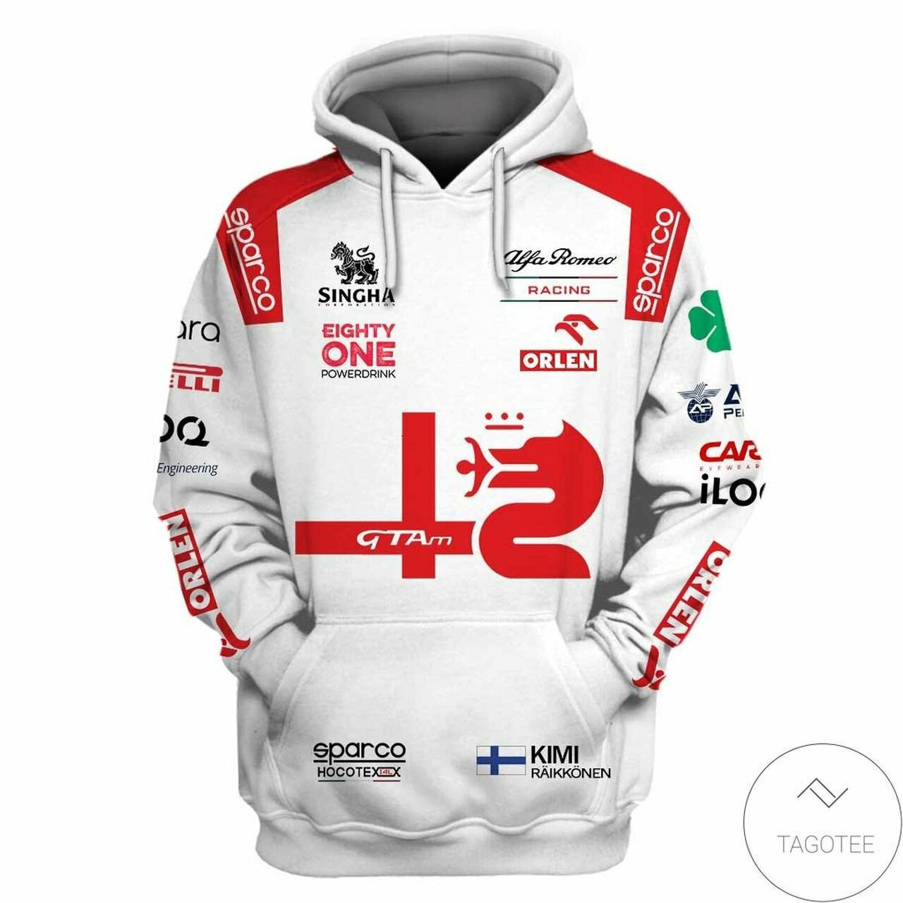 Top Rated Alfa Romeo Racing C41 F1 3d All Over Print Hoodie