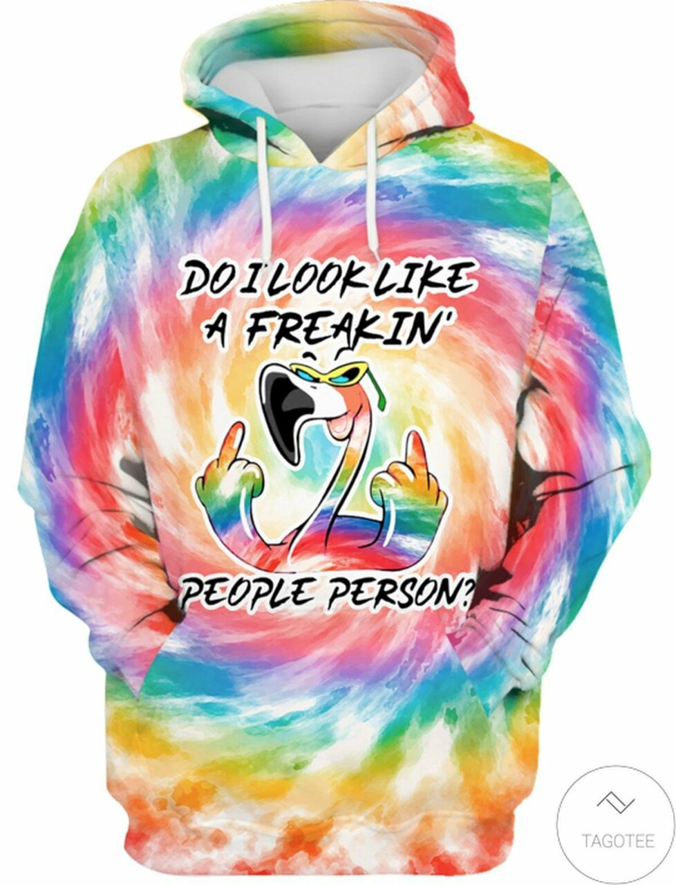 Top Rated Flamingo Do I Look Like A Freakin People Person 3d All Over Print Hoodie