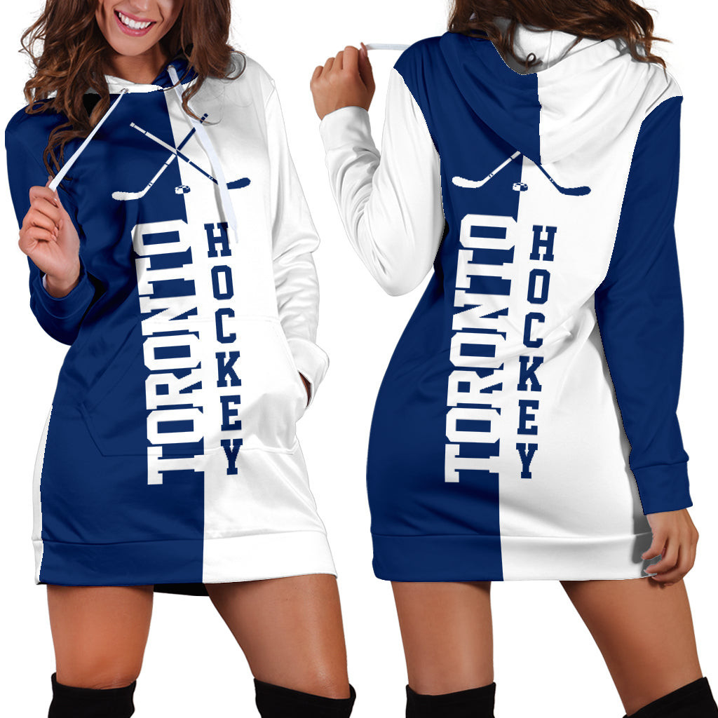 Toronto Hockey Hoodie Dress 3d All Over Print For Women Hoodie