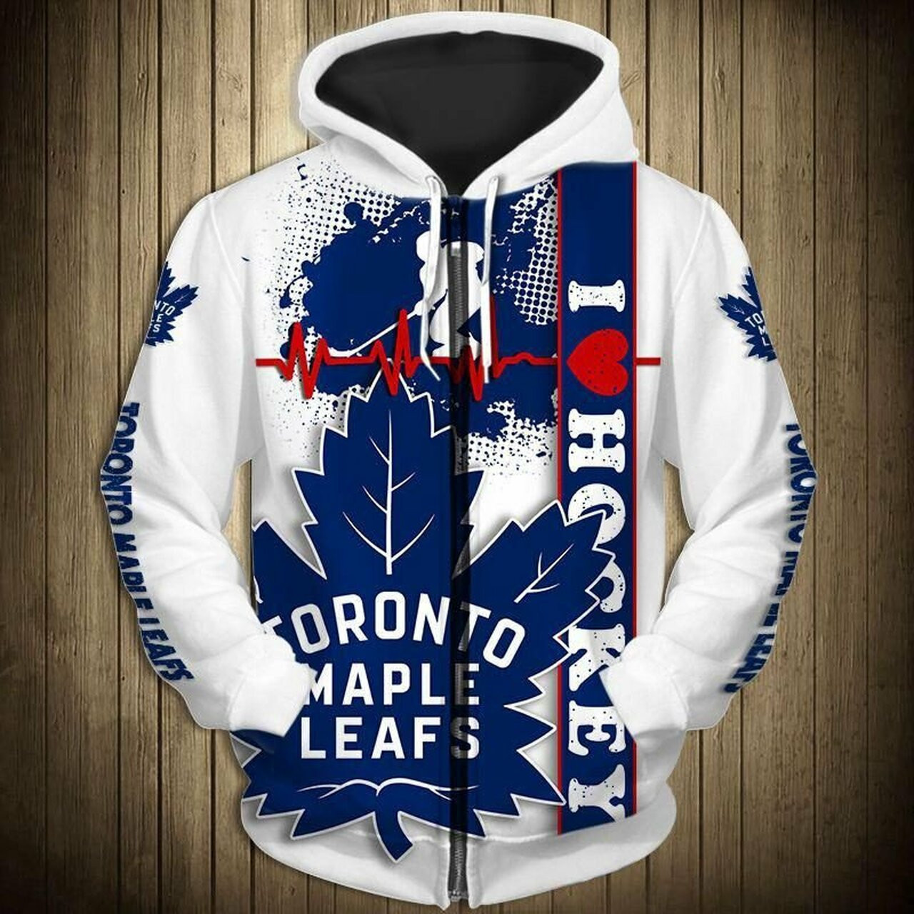 Toronto Maple Leafs 3d All Over Print Hoodie