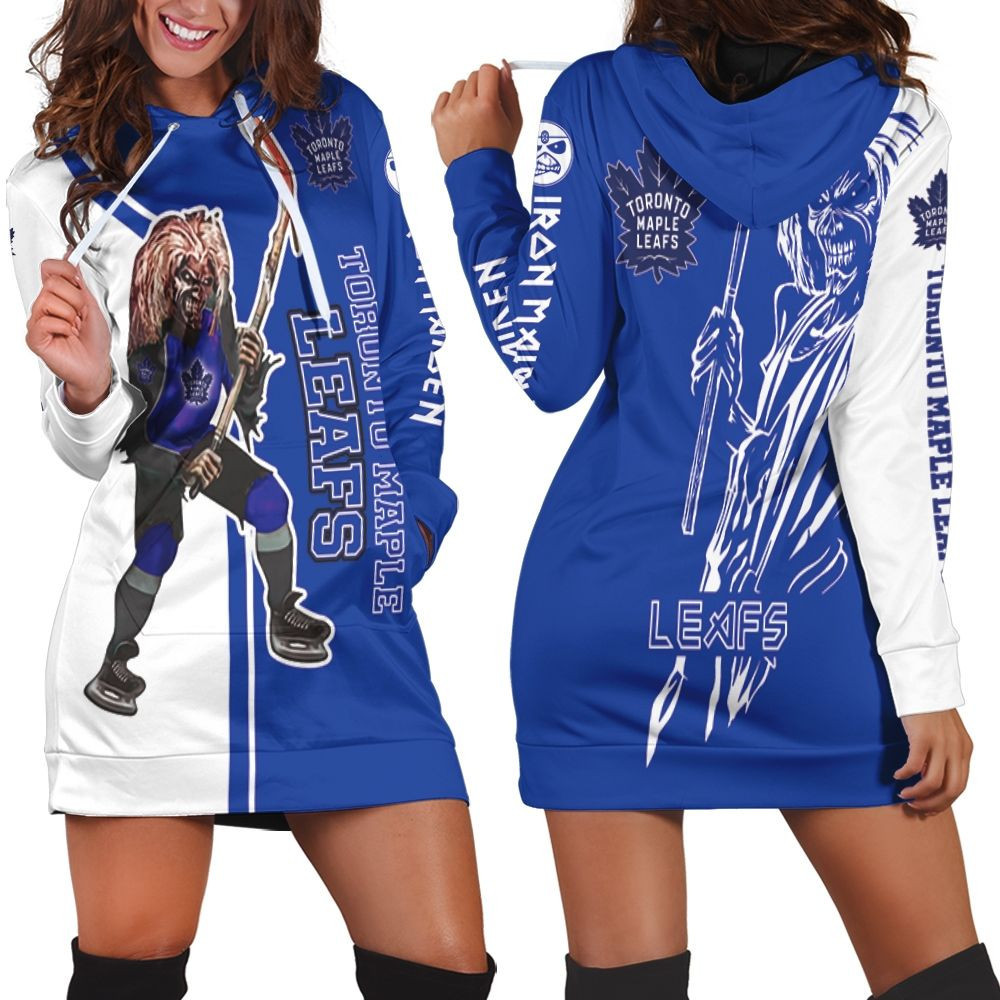 Toronto Maple Leafs And Zombie For Fans Hoodie Dress Sweater Dress Sweatshirt Dress