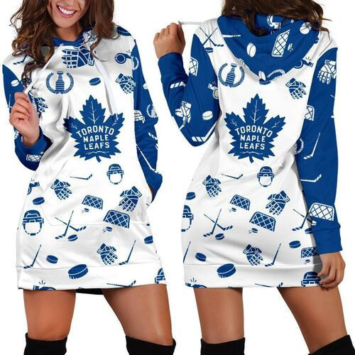 Toronto Maple Leafs Womens Hoodie Dress Sweater Dress Sweatshirt Dress 3d All Over Print For Women Hoodie