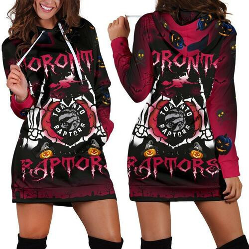 Toronto Raptors Hoodie Dress Sweater Dress Sweatshirt Dress 3d All Over Print For Women For Halloween Hoodie
