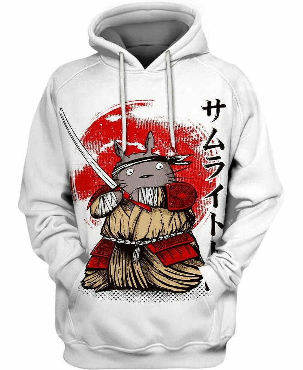 Toto Samurai 3d All Print Hoodie